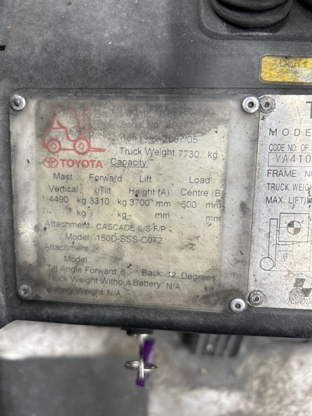 2005 Toyota 02-7FGA50 - FU18000