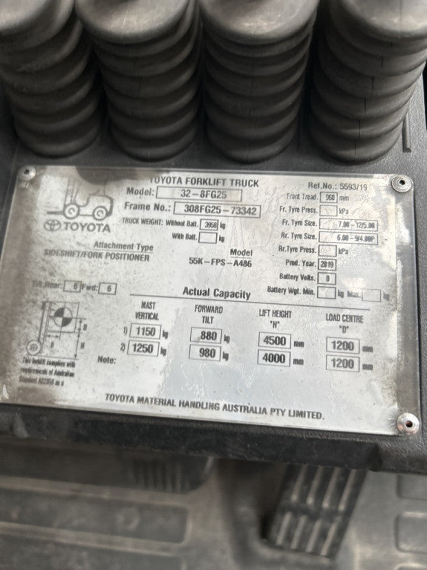 2019 Toyota 32-8FG25 - FU18179