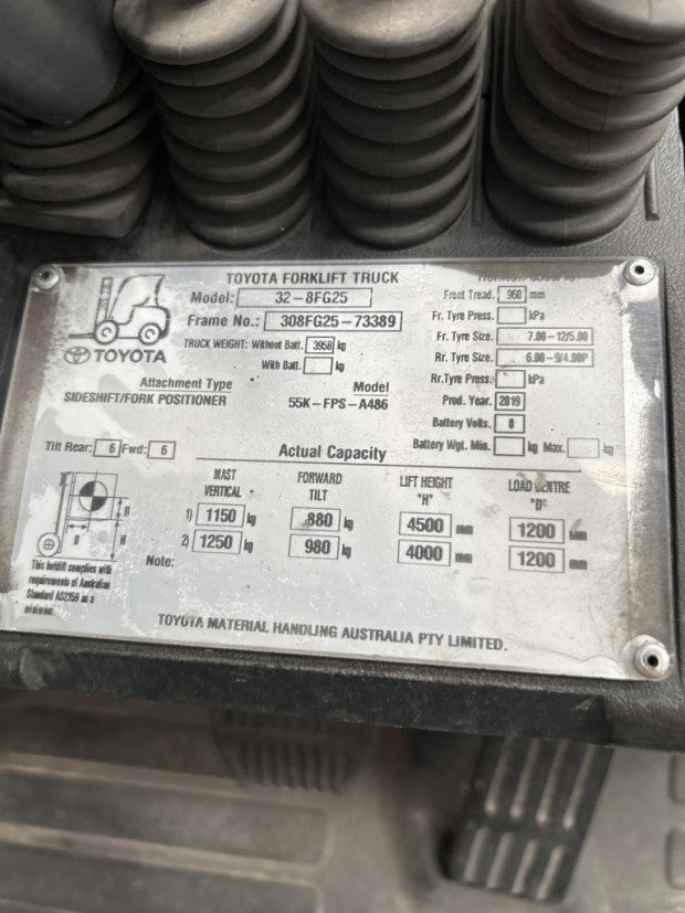 2019 Toyota 32-8FG25 - FU18182