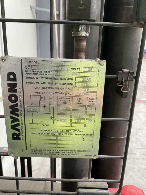 2011 Raymond 7400-R35TT - FU18350