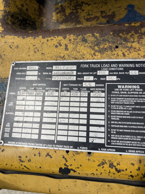 2002 Yale GP25RH - FU17925