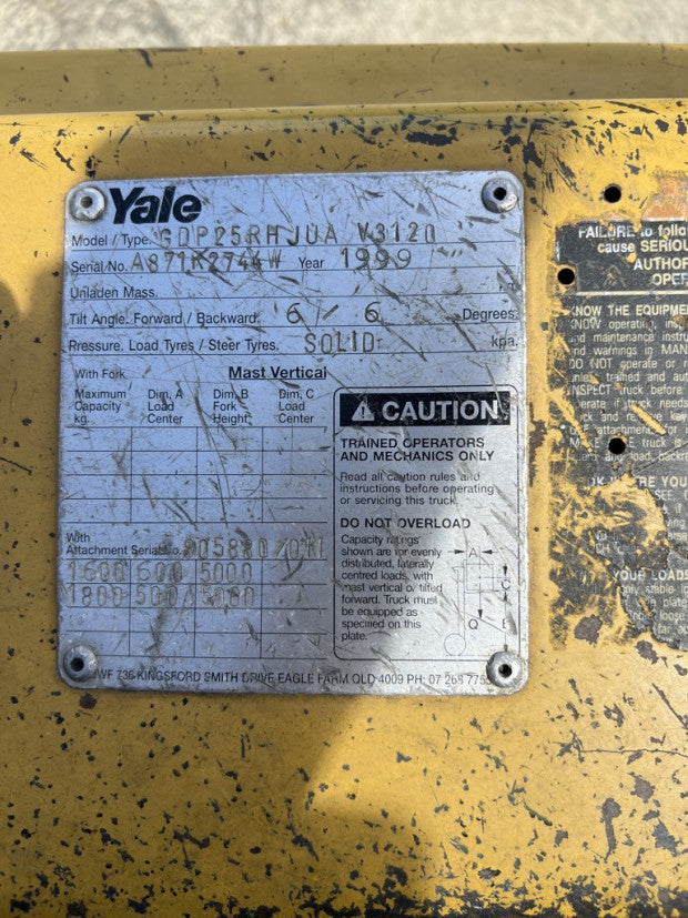 1999 Yale GP25RH - FU17926