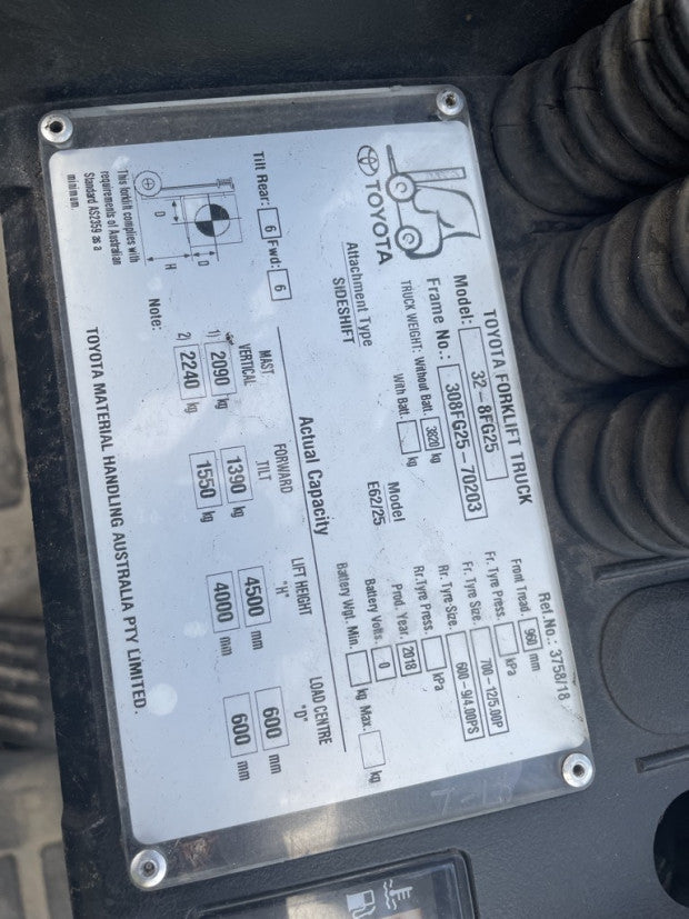2018 Toyota 8FG25 - FU18442