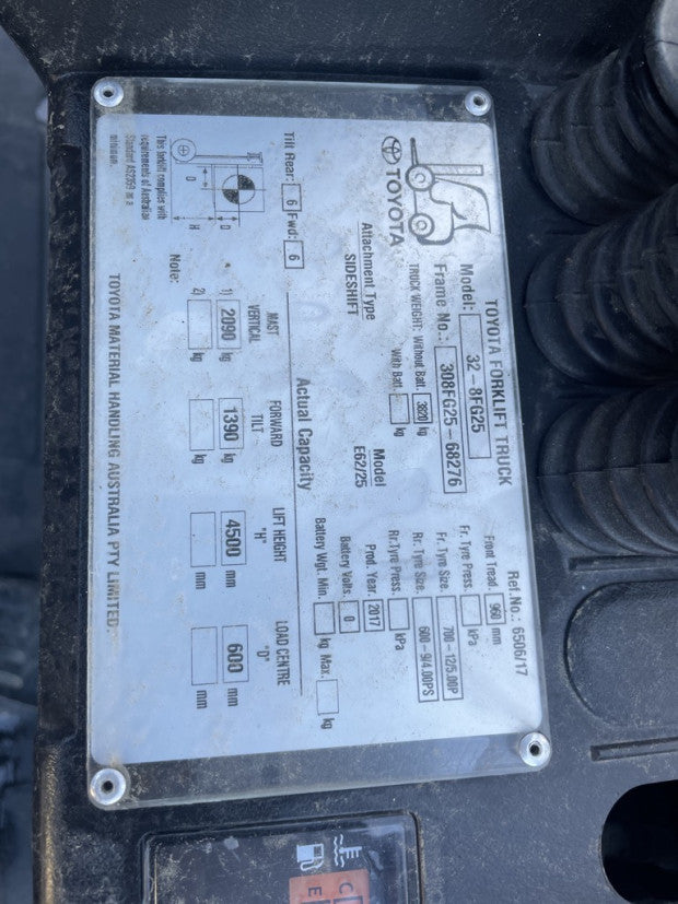 2017 Toyota 8FG25 - FU18490