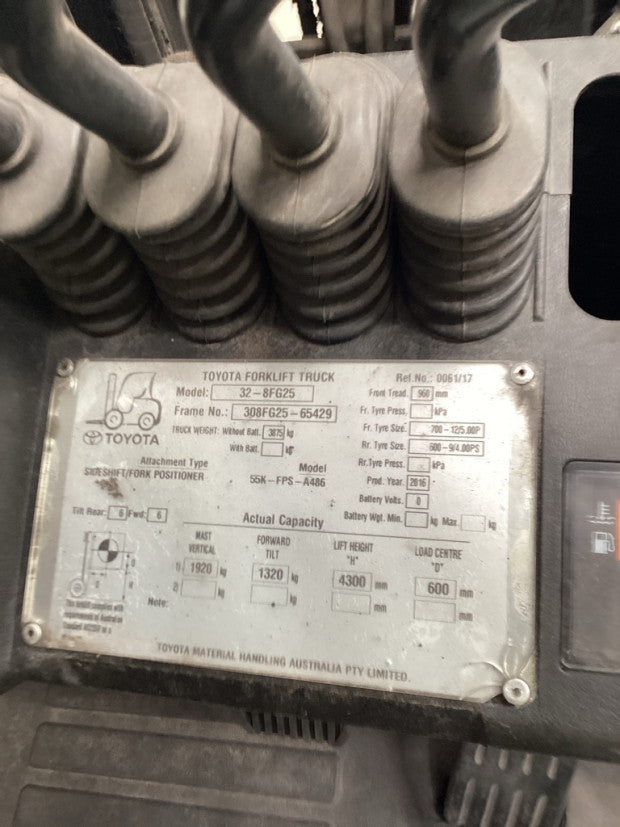 2016 Toyota 32-8FG25 - FU18546
