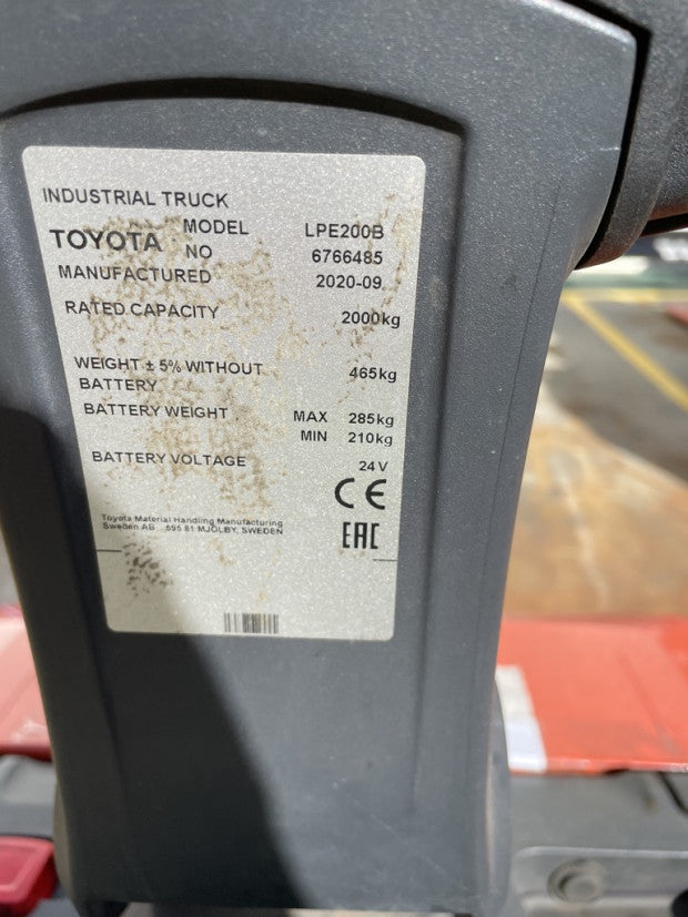 2019 BT LPE200B - FU18554