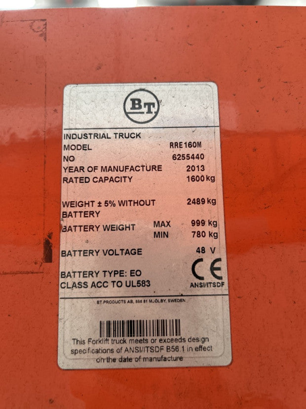2013 BT RRE160M - FU18583
