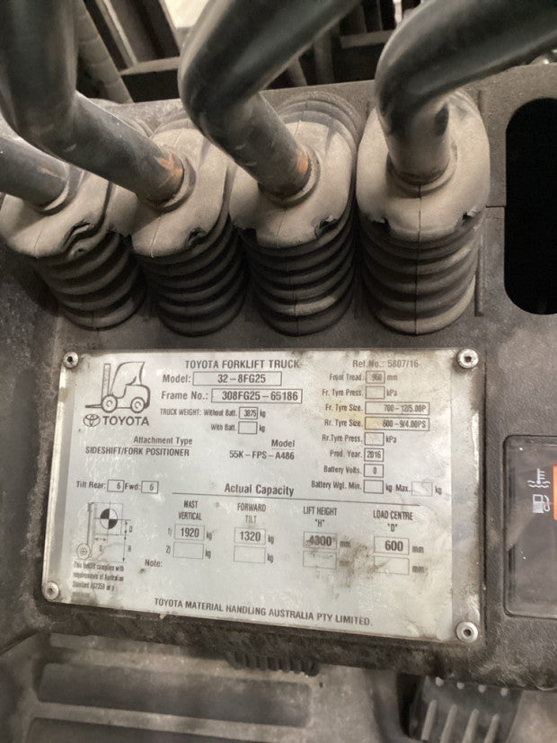 2016 Toyota 32-8FG25 - FU18602