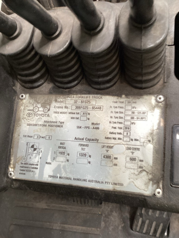 2016 Toyota 32-8FG25 - FU18637