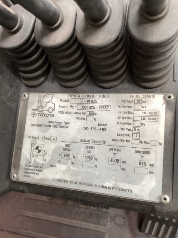 2019 Toyota 32-8FG25 - FU18588