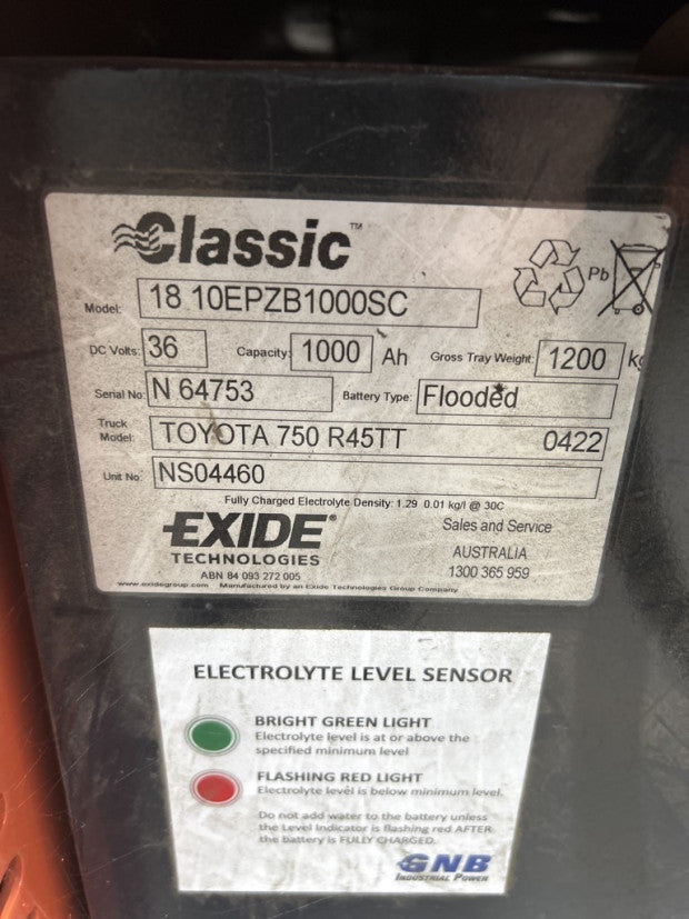 2016 Raymond 7500 - FU18523