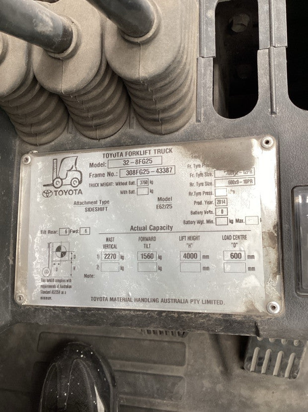 2014 Toyota 32-8FG25 - FU18808