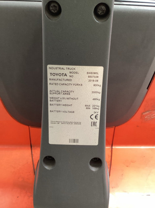 2018 BT SWE080L - FU18876