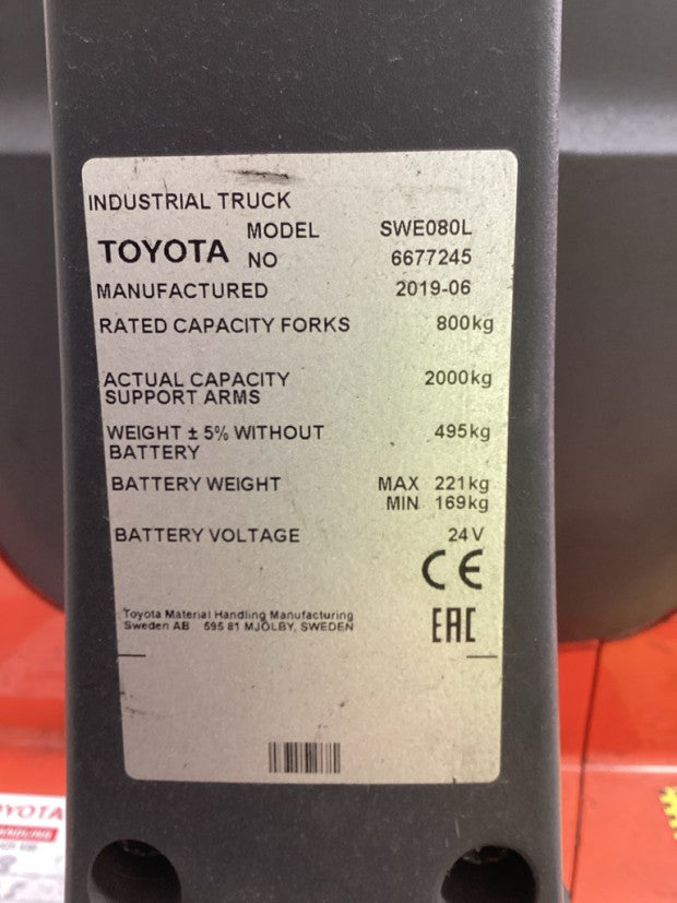 2019 BT SWE080L - FU18877