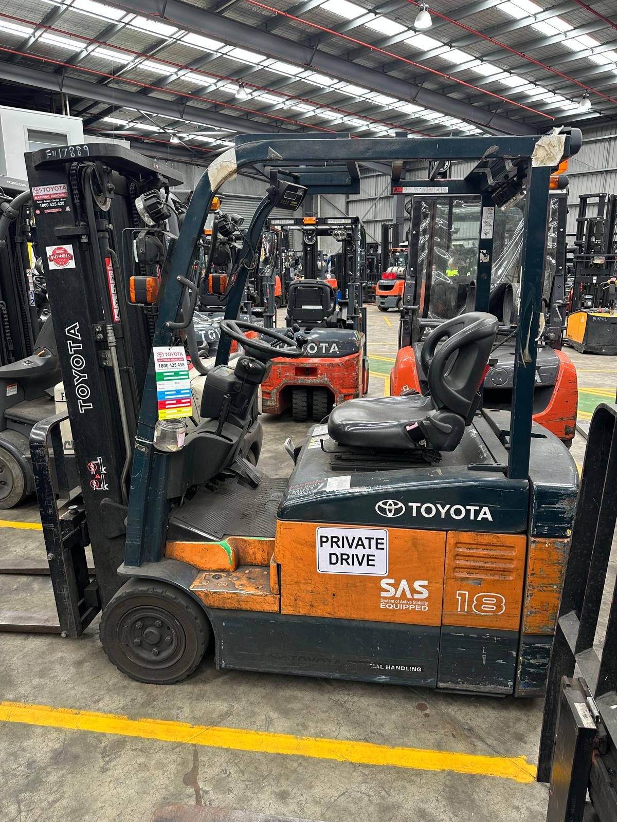 Toyota 7FBE18 2007 - FU17889