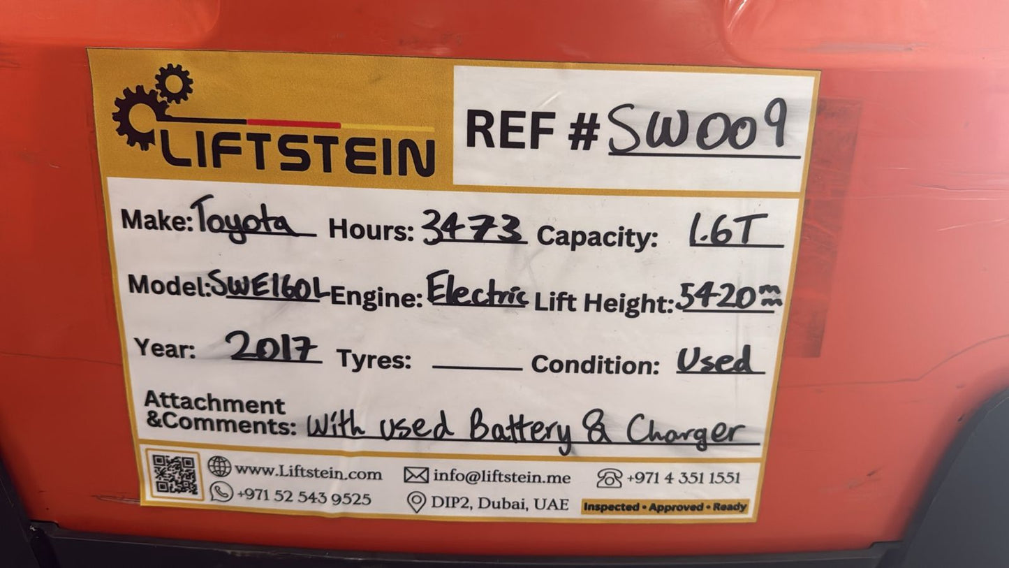 2017 Toyota SWE160L - SW009