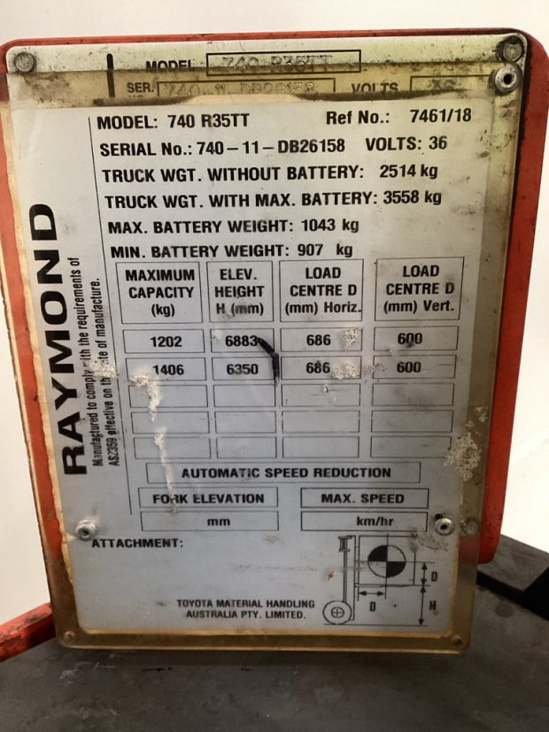 2011 Raymond 7400 - FU19388