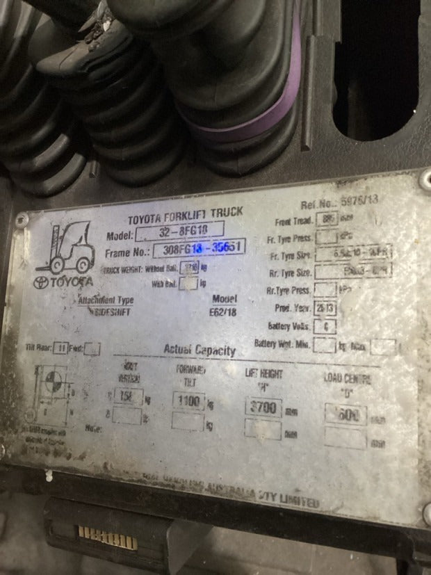 2013 Toyota 32-8FG18 - FU19903