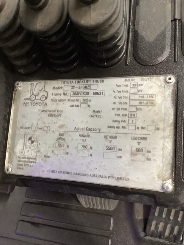 2018 Toyota 32-8FGK25 - FU19914
