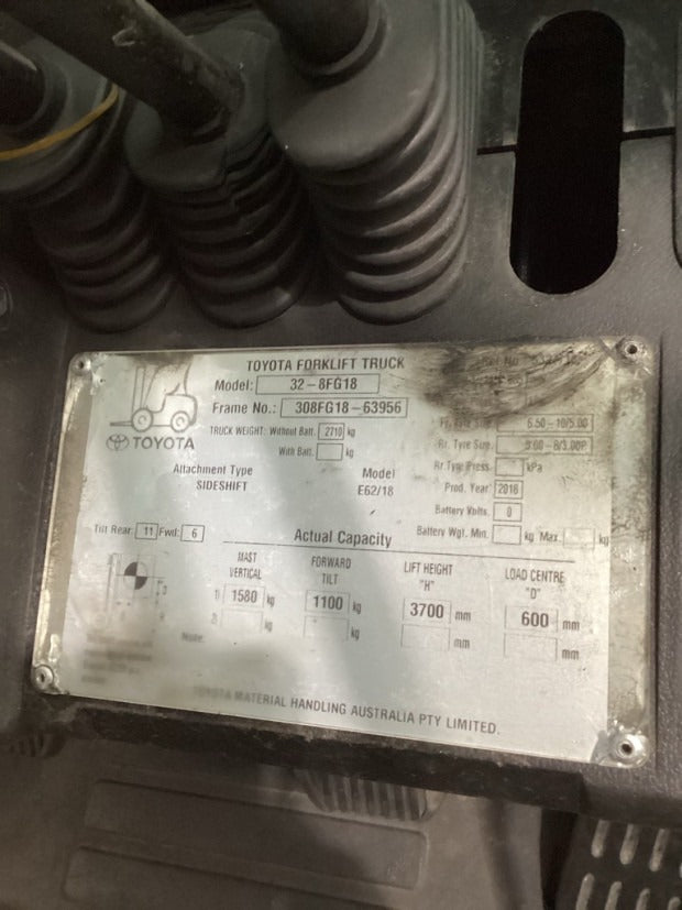 2018 Toyota 32-8FG18 - FU19945