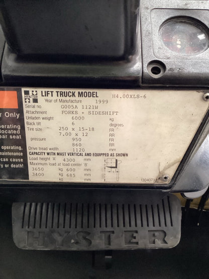 1999 Hyster H4.00XL - FU19087