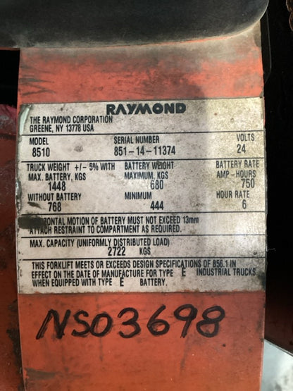 2014 Raymond 8510 - FU19673