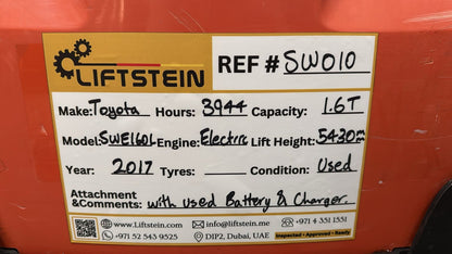 2017 Toyota SWE160L - SW0010