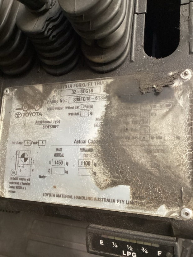 2016 Toyota 32-8FG18 - FU19892