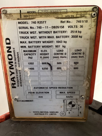 2011 Raymond 7400 - FU19388