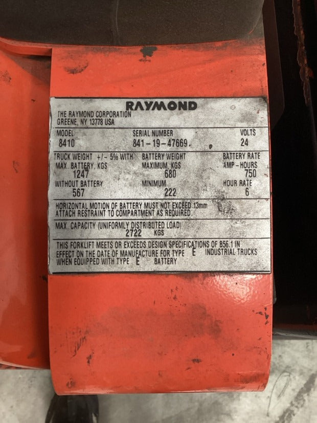 2019 Raymond 8410 - FU19757